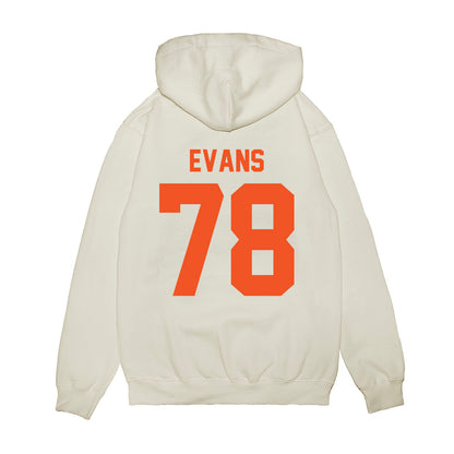 Oklahoma State - NCAA Football : Ja'Qwon Evans - Vintage Helmet Premium Hooded Sweatshirt-1