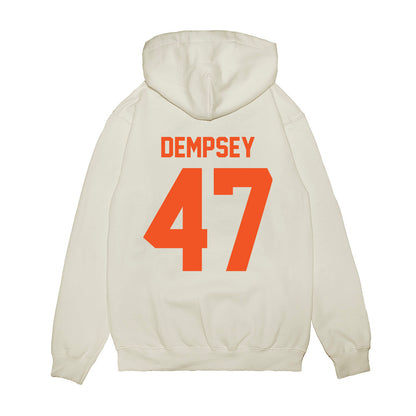 Oklahoma State - NCAA Football : Harrison Dempsey - Vintage Helmet Premium Hooded Sweatshirt-1