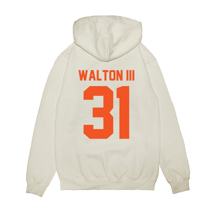 Oklahoma State - NCAA Football : Billy Walton iii - Vintage Helmet Premium Hooded Sweatshirt-1