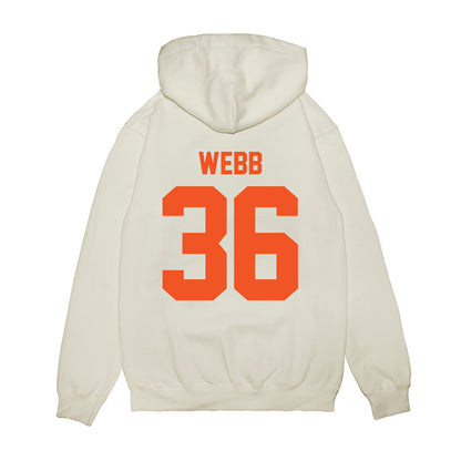 Oklahoma State - NCAA Football : Ayden Webb - Vintage Helmet Premium Hooded Sweatshirt-1
