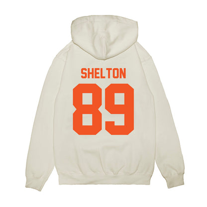 Oklahoma State - NCAA Football : Quincy Shelton - Vintage Helmet Premium Hooded Sweatshirt-1