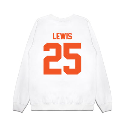 Oklahoma State - NCAA Football : Kollin Lewis - Vintage Helmet Premium Crewneck Sweatshirt-1