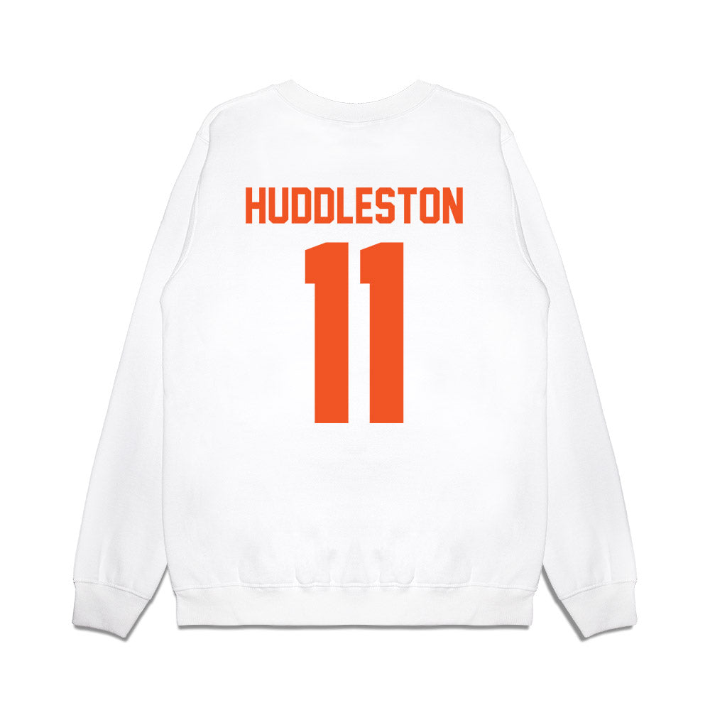 Oklahoma State - NCAA Football : Keviyan Huddleston - Vintage Helmet Premium Crewneck Sweatshirt-1