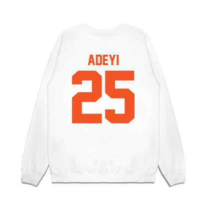 Oklahoma State - NCAA Football : Ayo Adeyi - Vintage Helmet Premium Crewneck Sweatshirt-1