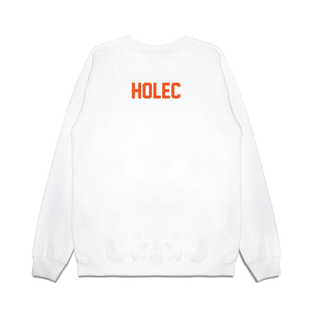 Oklahoma State - NCAA Football : Kai Holec - Vintage Helmet Premium Crewneck Sweatshirt-1