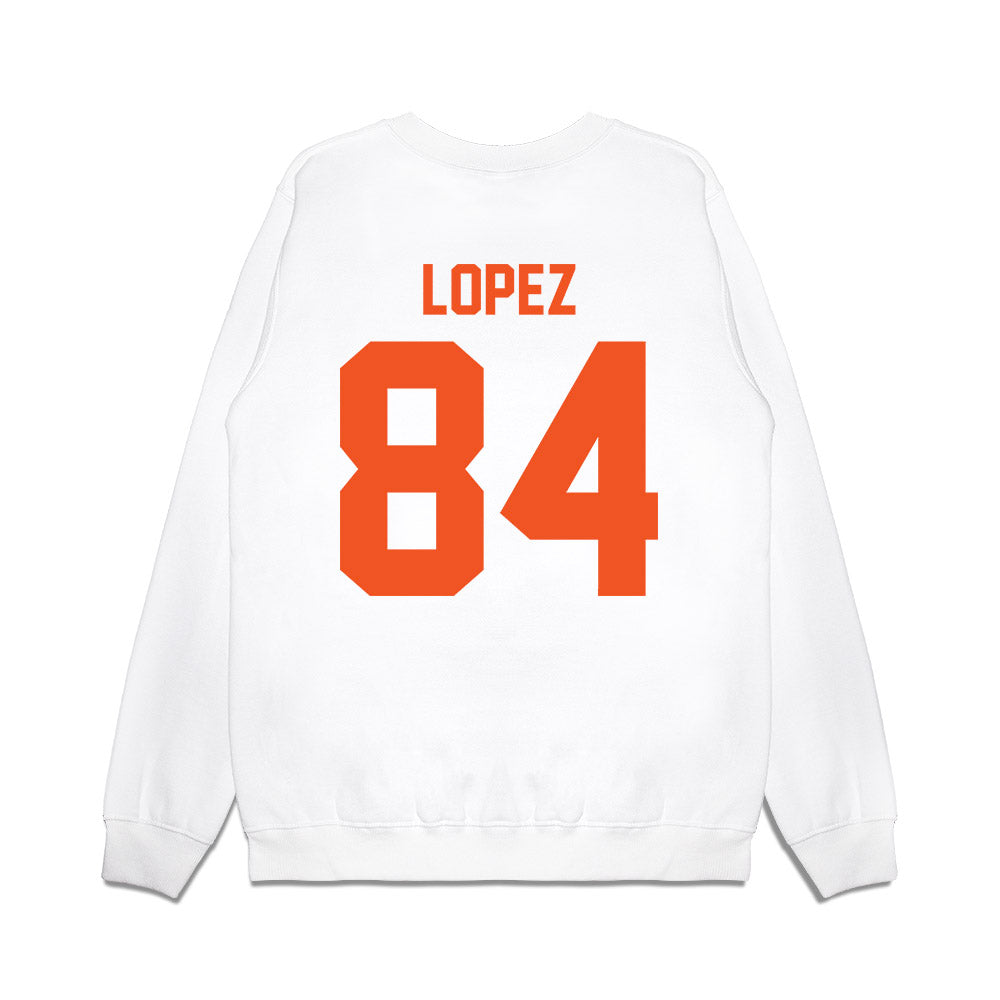 Oklahoma State - NCAA Football : Matrail Lopez - Vintage Helmet Premium Crewneck Sweatshirt-1
