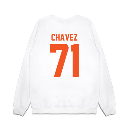 Oklahoma State - NCAA Football : Miguel Chavez - Vintage Helmet Premium Crewneck Sweatshirt-1