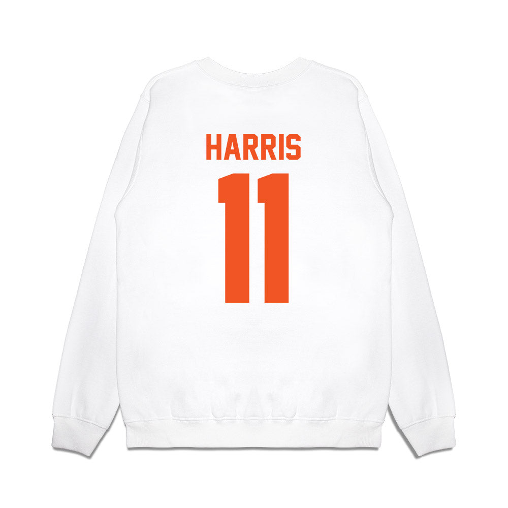 Oklahoma State - NCAA Football : Rodney Harris - Vintage Helmet Premium Crewneck Sweatshirt-1