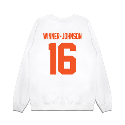 Oklahoma State - NCAA Football : Dallas Winner-Johnson - Vintage Helmet Premium Crewneck Sweatshirt-1