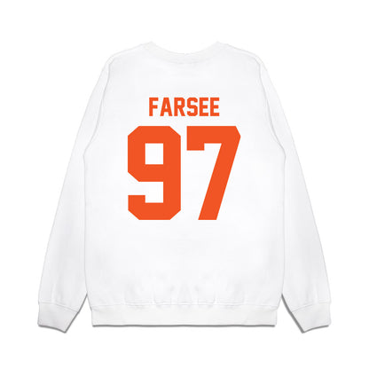 Oklahoma State - NCAA Football : Nygel Farsee - Vintage Helmet Premium Crewneck Sweatshirt-1