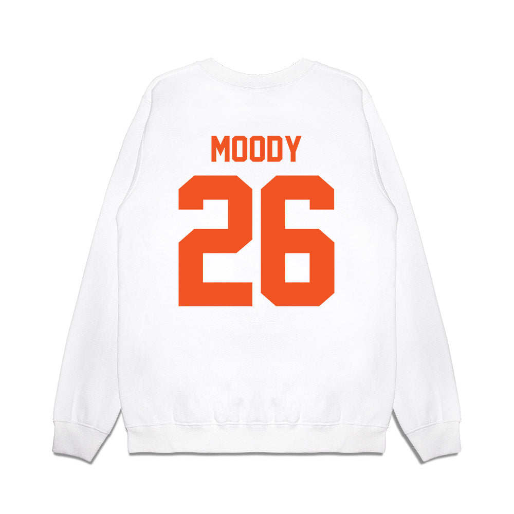 Oklahoma State - NCAA Football : Dennis Moody - Vintage Helmet Premium Crewneck Sweatshirt-1