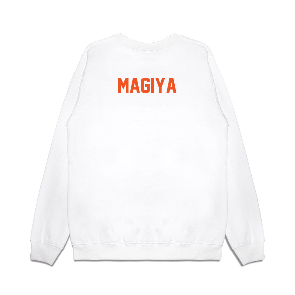 Oklahoma State - NCAA Football : Desmond Magiya - Vintage Helmet Premium Crewneck Sweatshirt-1