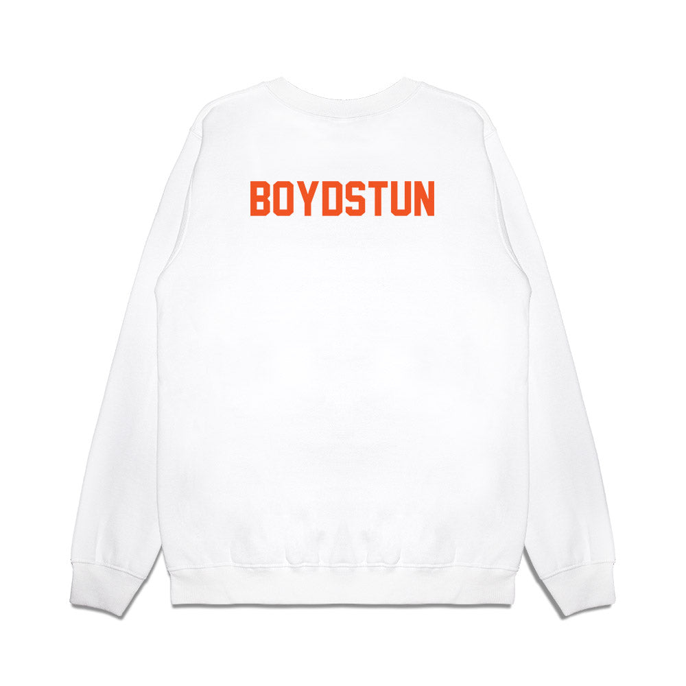 Oklahoma State - NCAA Football : Bodie Boydstun - Vintage Helmet Premium Crewneck Sweatshirt-1