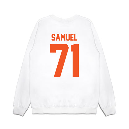 Oklahoma State - NCAA Football : Markell Samuel - Vintage Helmet Premium Crewneck Sweatshirt-1