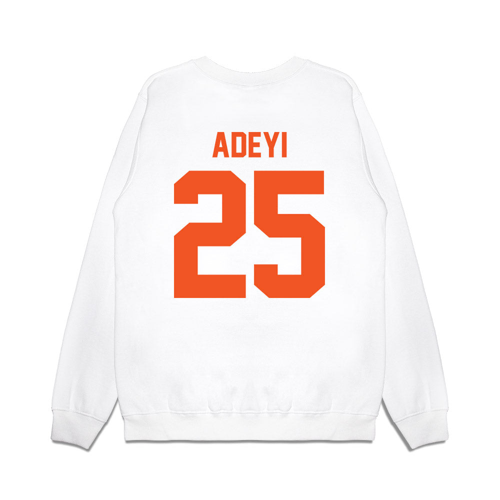 Oklahoma State - NCAA Football : Ayo Adeyi - Vintage Helmet Premium Crewneck Sweatshirt-1