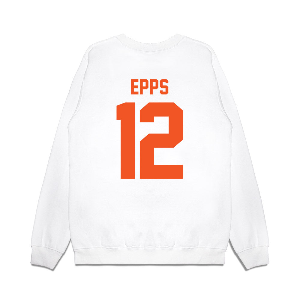 Oklahoma State - NCAA Football : Cameron Epps - Vintage Helmet Premium Crewneck Sweatshirt-1