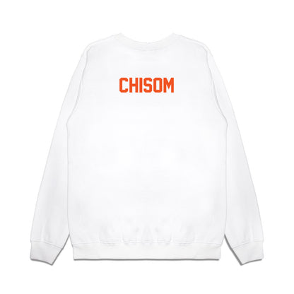 Oklahoma State - NCAA Football : Isaiah Chisom - Vintage Helmet Premium Crewneck Sweatshirt-1