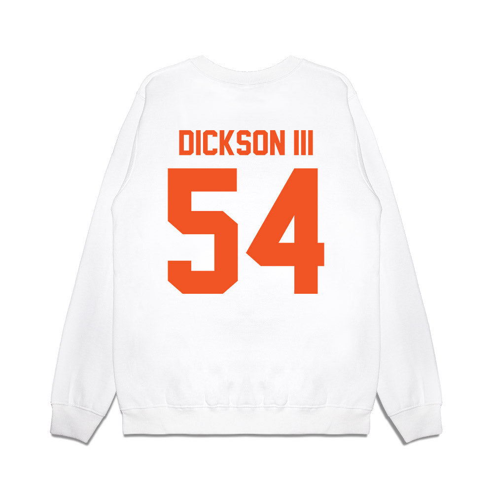 Oklahoma State - NCAA Football : Johnny Dickson III - Vintage Helmet Premium Crewneck Sweatshirt-1