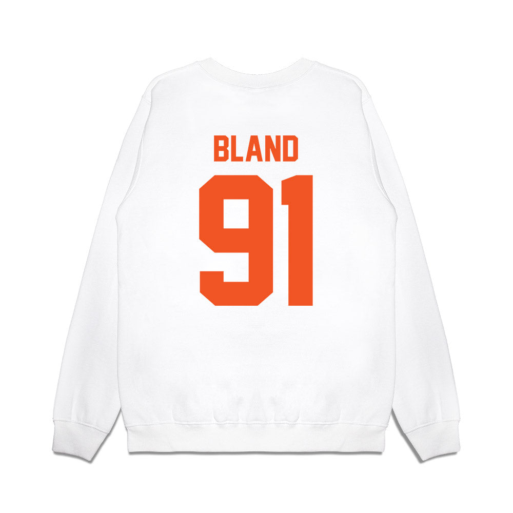 Oklahoma State - NCAA Football : Landon Bland - Vintage Helmet Premium Crewneck Sweatshirt-1