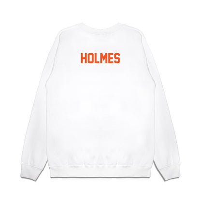 Oklahoma State - NCAA Football : Vincent Holmes - Vintage Helmet Premium Crewneck Sweatshirt-1