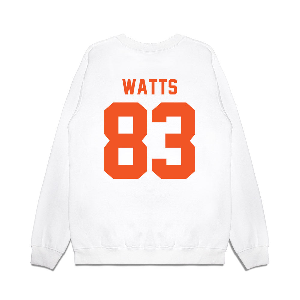 Oklahoma State - NCAA Football : Ty Watts - Vintage Helmet Premium Crewneck Sweatshirt-1