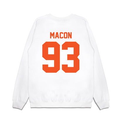 Oklahoma State - NCAA Football : Dominic Macon - Vintage Helmet Premium Crewneck Sweatshirt-1