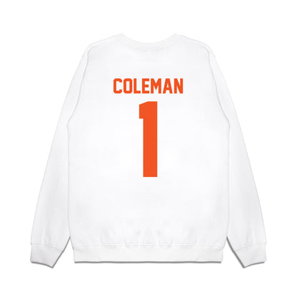 Oklahoma State - NCAA Football : Miles Coleman - Vintage Helmet Premium Crewneck Sweatshirt-1