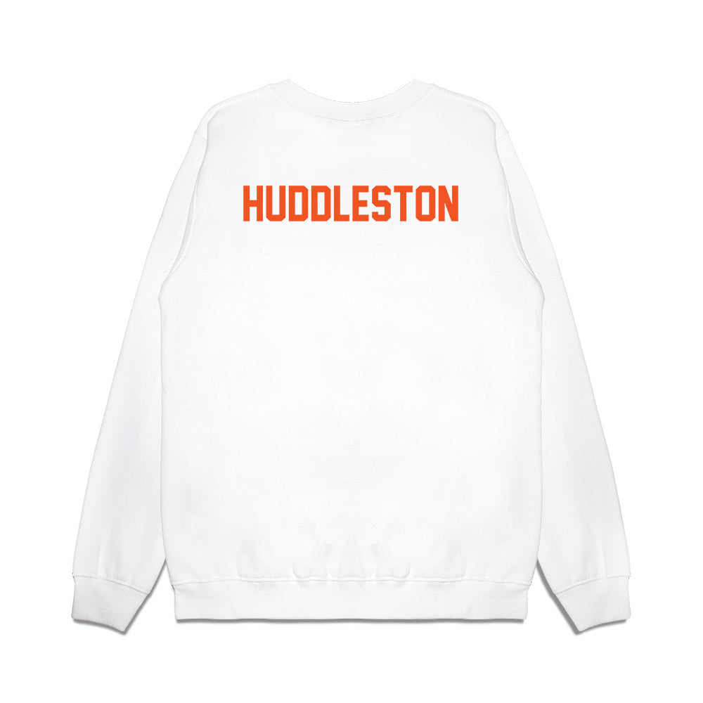 Oklahoma State - NCAA Football : Keviyan Huddleston - Vintage Helmet Premium Crewneck Sweatshirt-1
