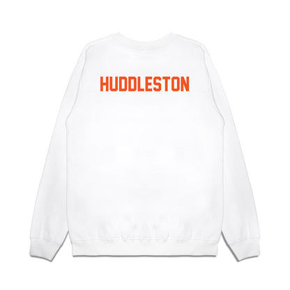 Oklahoma State - NCAA Football : Keviyan Huddleston - Vintage Helmet Premium Crewneck Sweatshirt-1