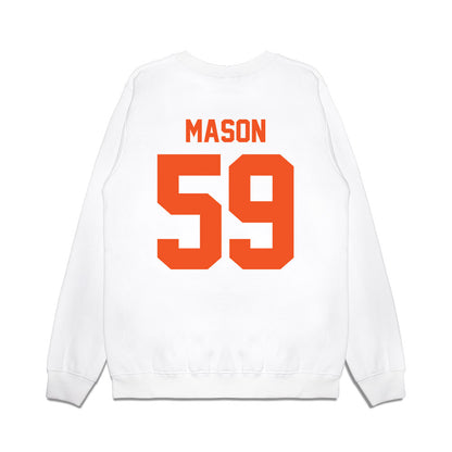 Oklahoma State - NCAA Football : Xavier Mason - Vintage Helmet Premium Crewneck Sweatshirt-1
