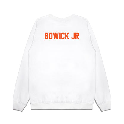 Oklahoma State - NCAA Football : Justin Bowick Jr - Vintage Helmet Premium Crewneck Sweatshirt-1