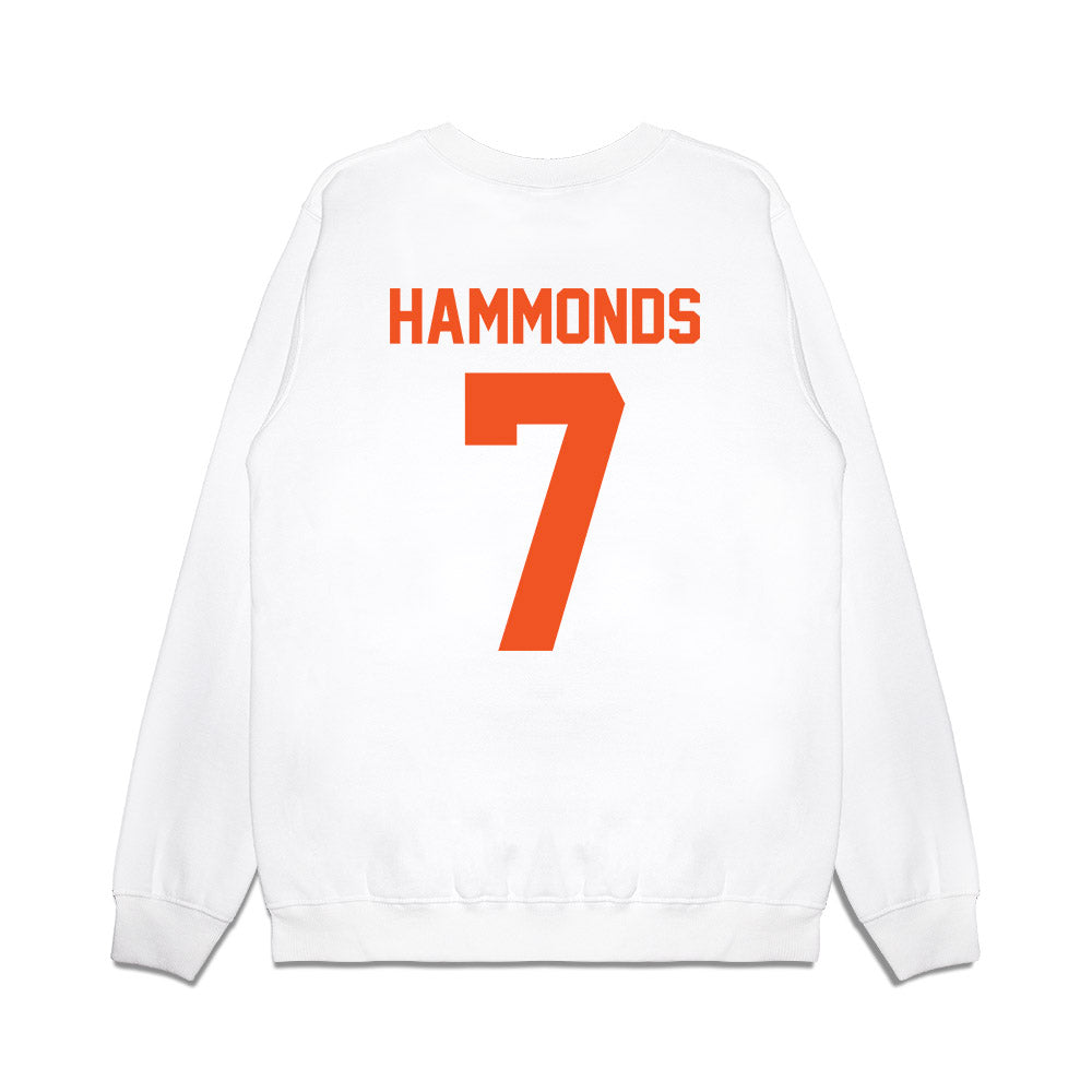 Oklahoma State - NCAA Football : Quinton Hammonds - Vintage Helmet Premium Crewneck Sweatshirt-1