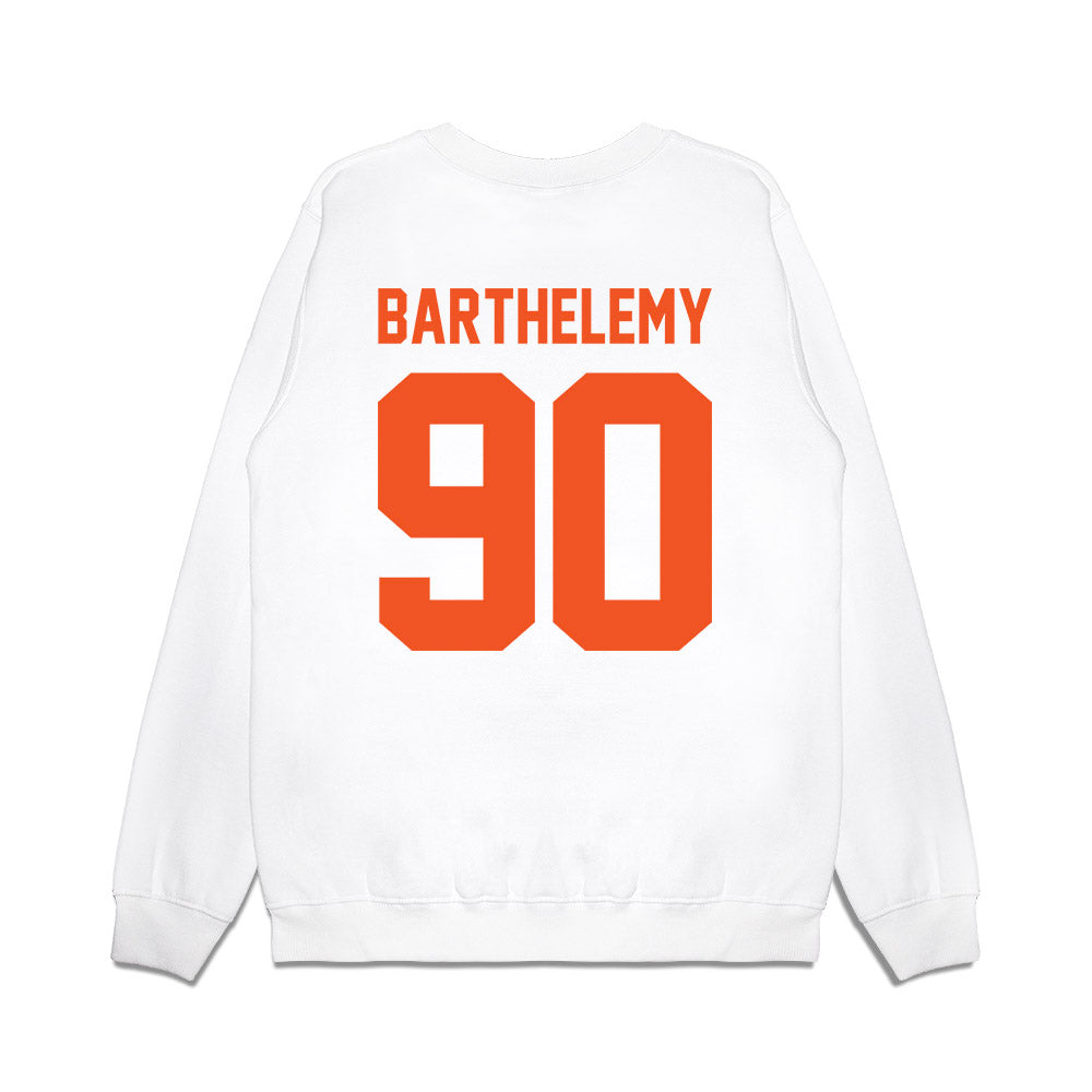 Oklahoma State - NCAA Football : Savion Barthelemy - Vintage Helmet Premium Crewneck Sweatshirt-1