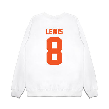 Oklahoma State - NCAA Football : Kollin Lewis - Vintage Helmet Premium Crewneck Sweatshirt-1