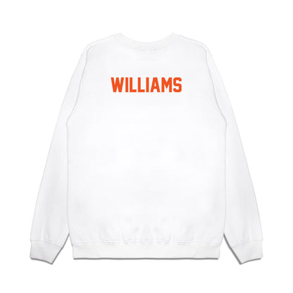 Oklahoma State - NCAA Football : James Williams - Vintage Helmet Premium Crewneck Sweatshirt-1