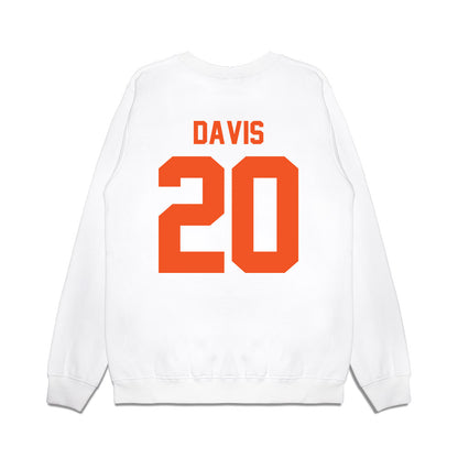 Oklahoma State - NCAA Football : Taurean Davis - Vintage Helmet Premium Crewneck Sweatshirt-1