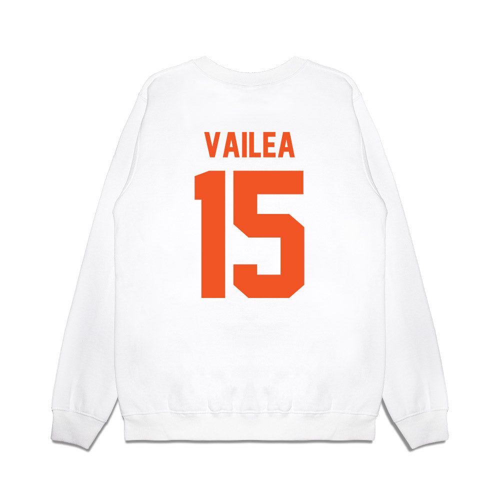 Oklahoma State - NCAA Football : Fatafehi Vailea - Vintage Helmet Premium Crewneck Sweatshirt-1