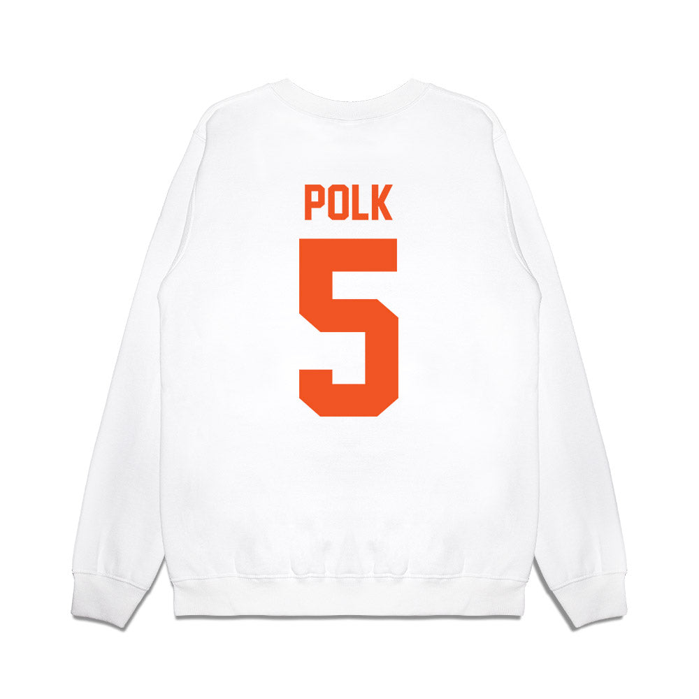 Oklahoma State - NCAA Football : Israel Polk - Vintage Helmet Premium Crewneck Sweatshirt-1