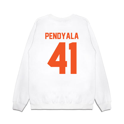 Oklahoma State - NCAA Football : Gabe Pendyala - Vintage Helmet Premium Crewneck Sweatshirt-1