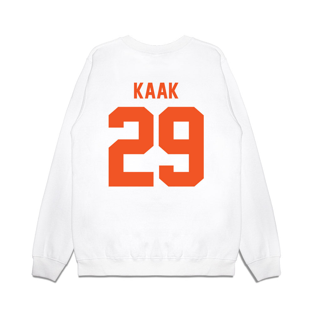 Oklahoma State - NCAA Football : Hudson Kaak - Vintage Helmet Premium Crewneck Sweatshirt-1