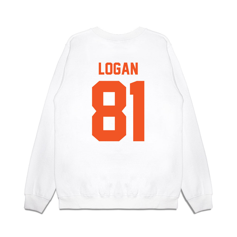 Oklahoma State - NCAA Football : Luke Logan - Vintage Helmet Premium Crewneck Sweatshirt-1