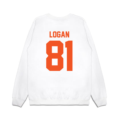 Oklahoma State - NCAA Football : Luke Logan - Vintage Helmet Premium Crewneck Sweatshirt-1