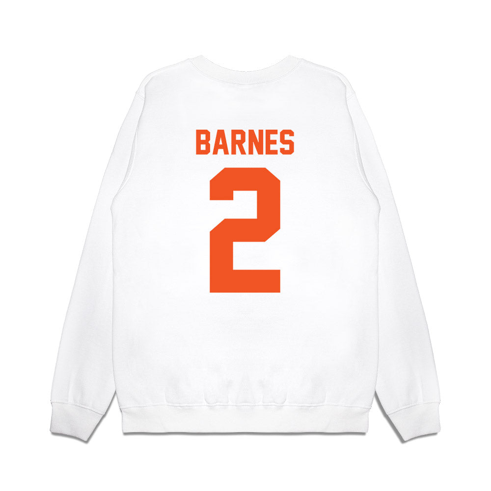 Oklahoma State - NCAA Football : Chris Barnes - Vintage Helmet Premium Crewneck Sweatshirt-1