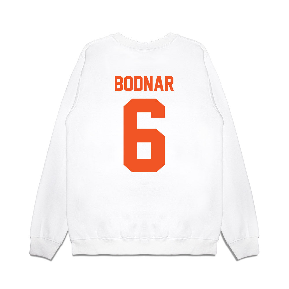 Oklahoma State - NCAA Football : Christian Bodnar - Vintage Helmet Premium Crewneck Sweatshirt-1