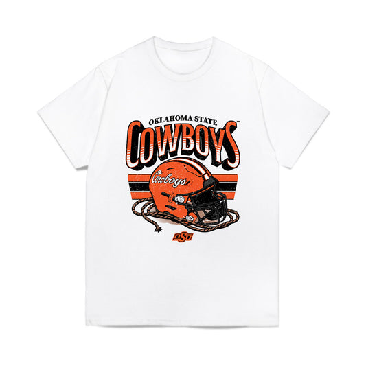 Oklahoma State - NCAA Football : Bryan McCoy - Vintage Helmet Comfort Colors T-Shirt-0