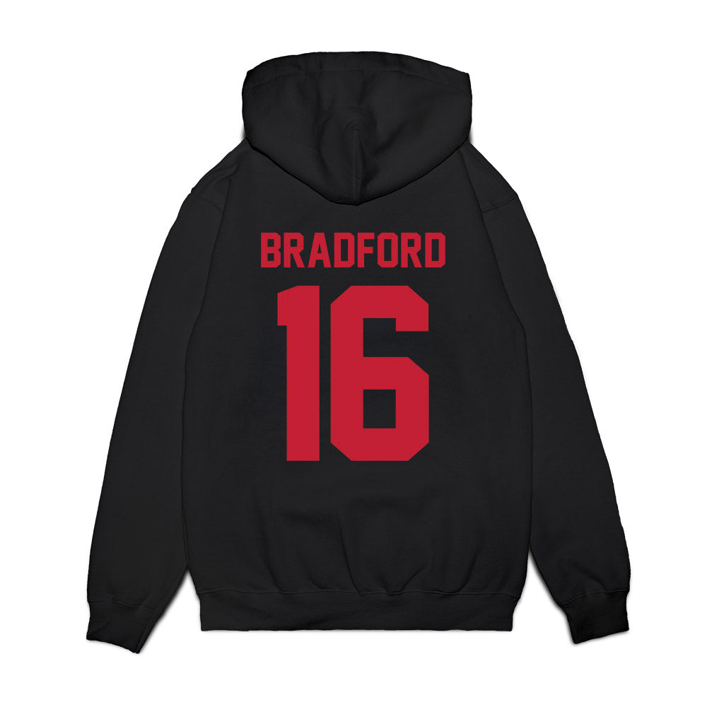 Ohio State - NCAA Football : Blaine Bradford - Vintage Helmet Premium Hooded Sweatshirt-1