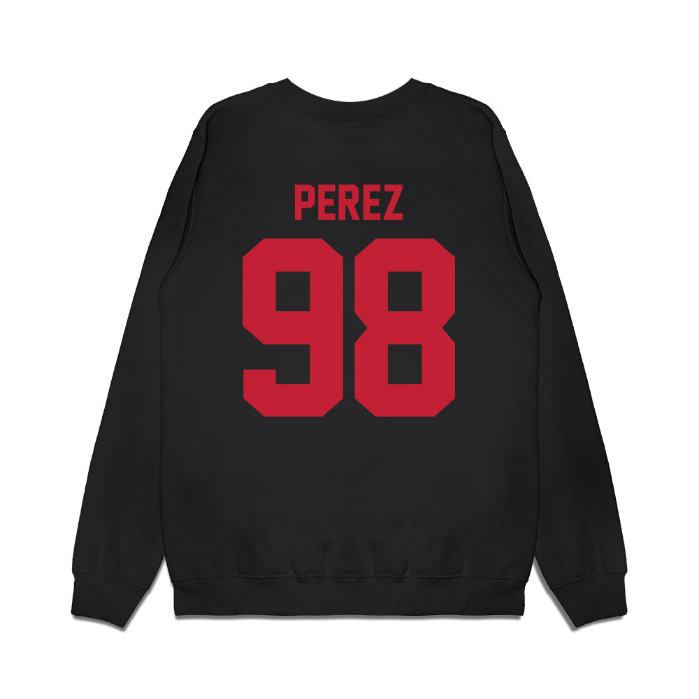 Ohio State - NCAA Football : Jamir Perez - Vintage Helmet Premium Crewneck Sweatshirt-1