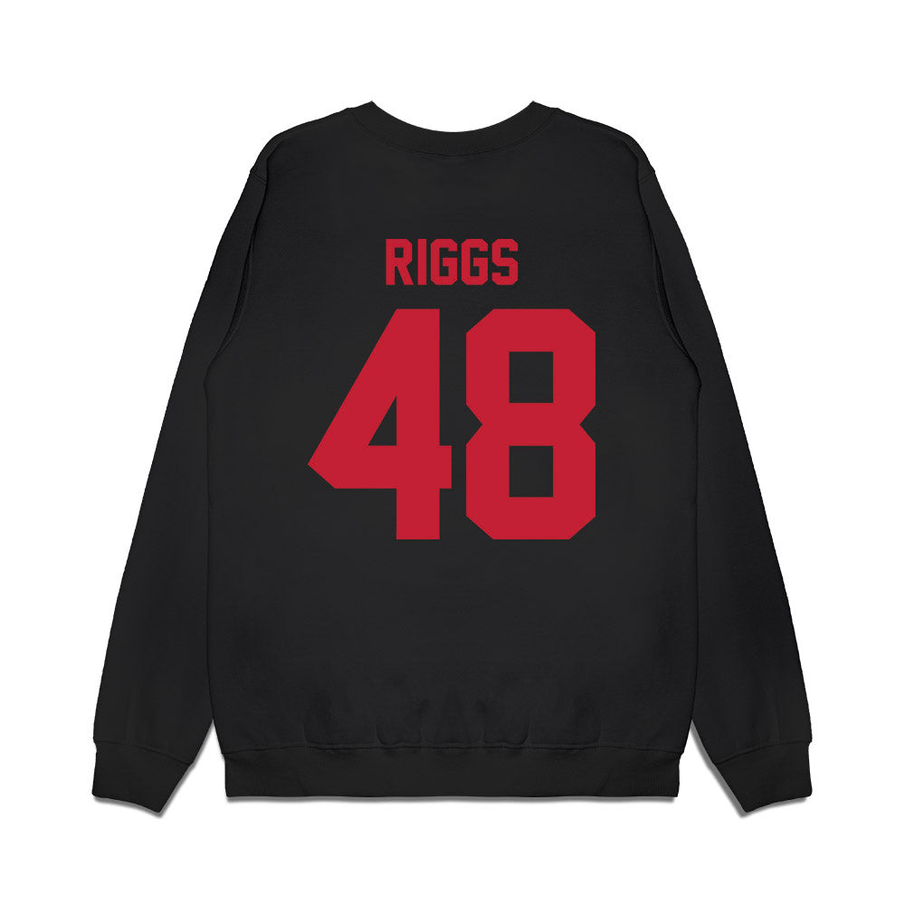 Ohio State - NCAA Football : Dalton Riggs - Vintage Helmet Premium Crewneck Sweatshirt-1