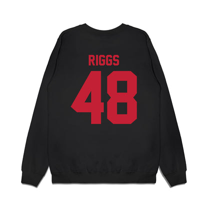 Ohio State - NCAA Football : Dalton Riggs - Vintage Helmet Premium Crewneck Sweatshirt-1