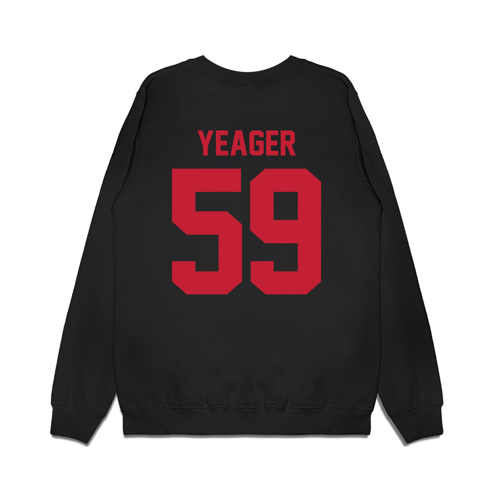 Ohio State - NCAA Football : Ashton Yeager - Vintage Helmet Premium Crewneck Sweatshirt-1